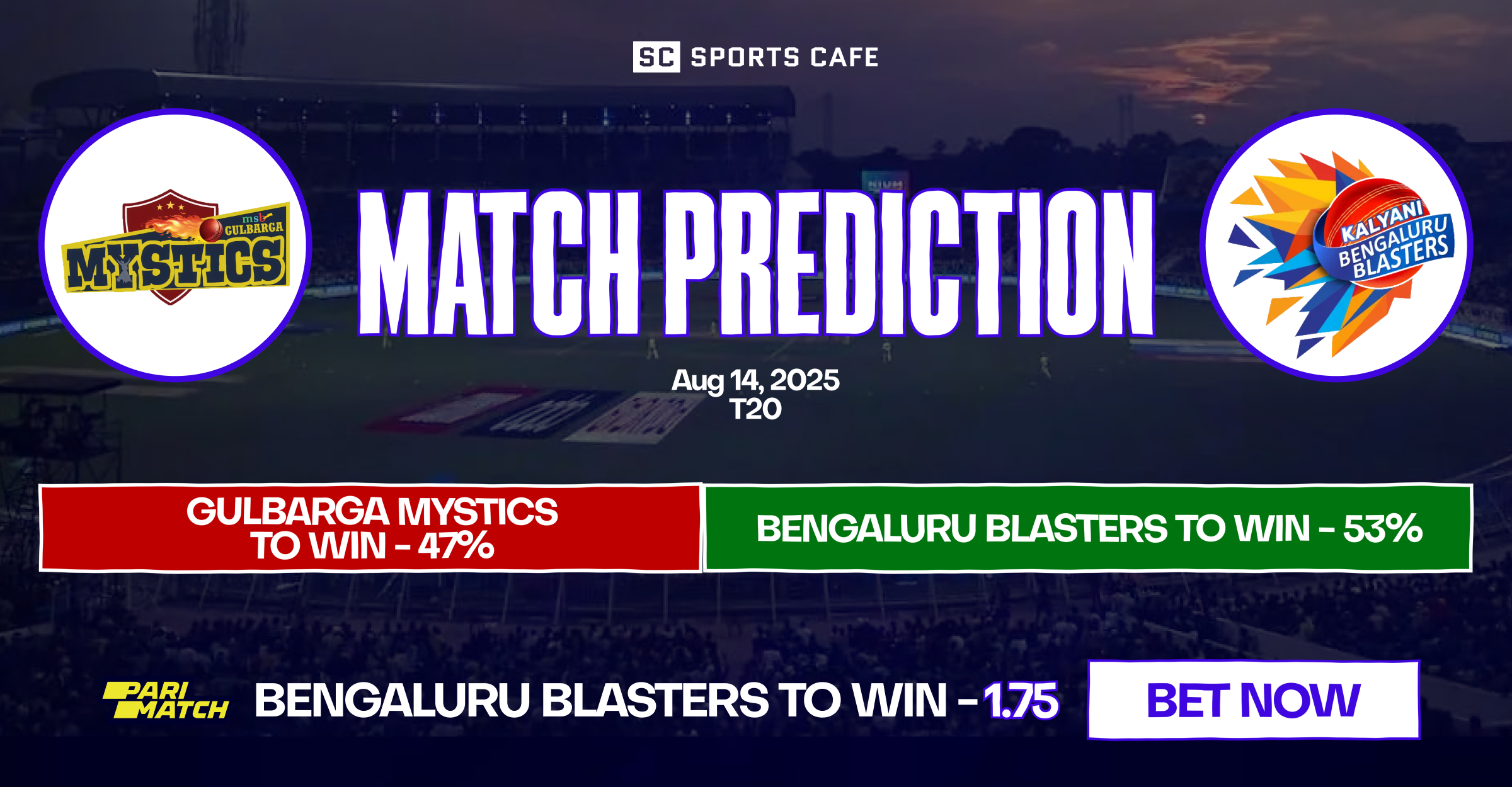 Gulbarga Mystics vs Bengaluru Blasters